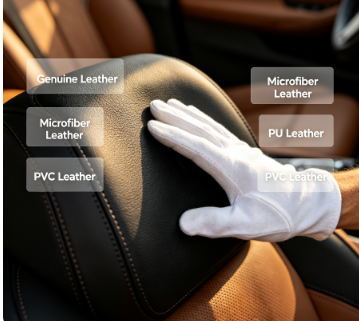 Automotive Leather Guide: Genuine Leather vs Microfiber vs PU vs PVC 
